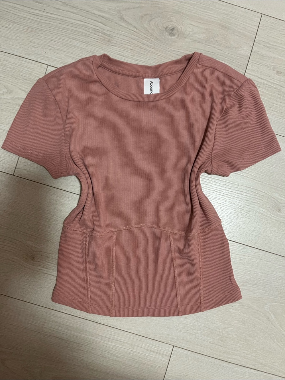 Abound Short Sleeve Top in pink